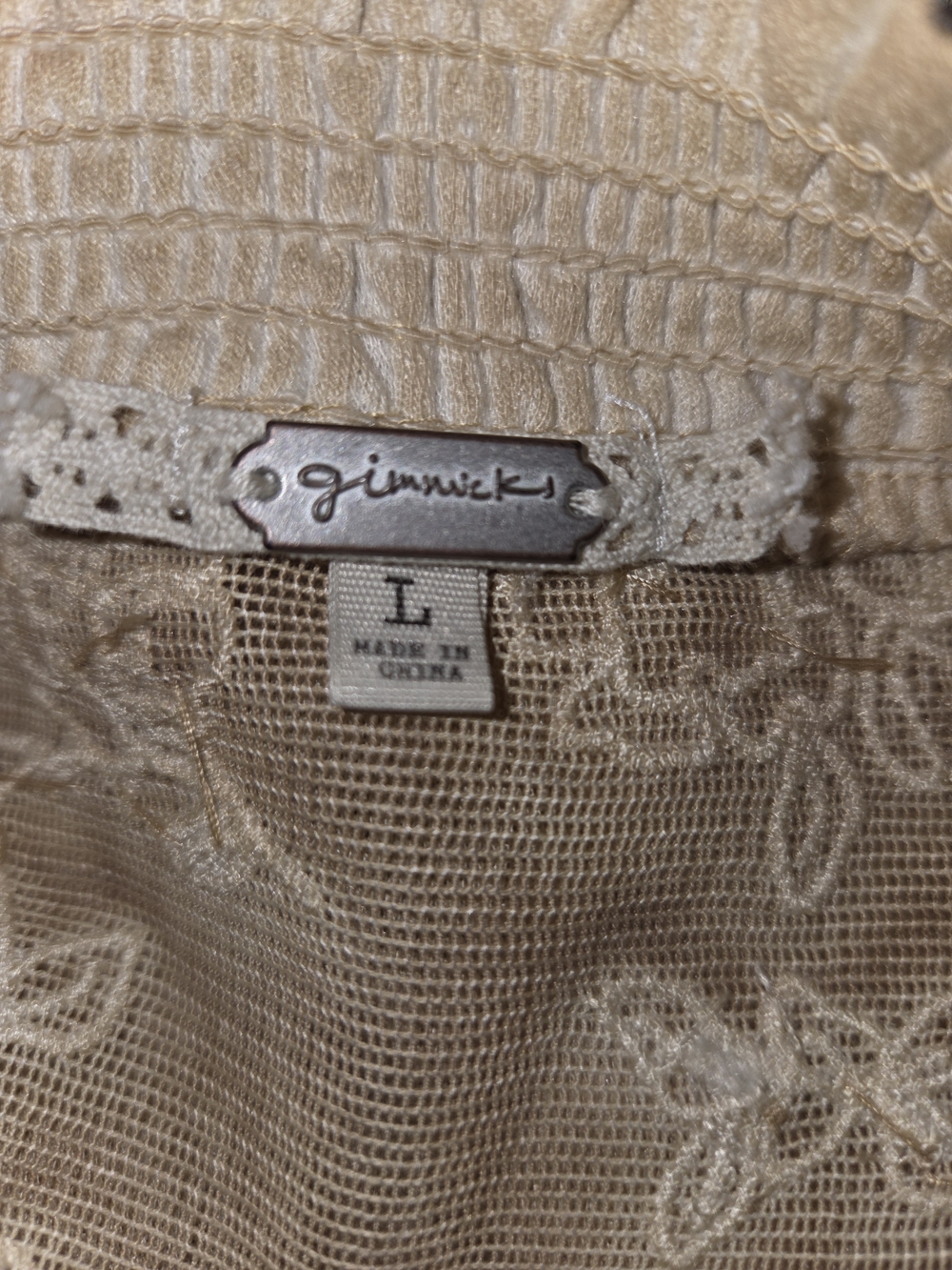 gimmicks‎ by BKE Cream Ruffled Boho Peasant Blouse - Picture 10 of 13